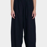 Black Crane wide pants midnight full body relaxed fit wide leg silhouette