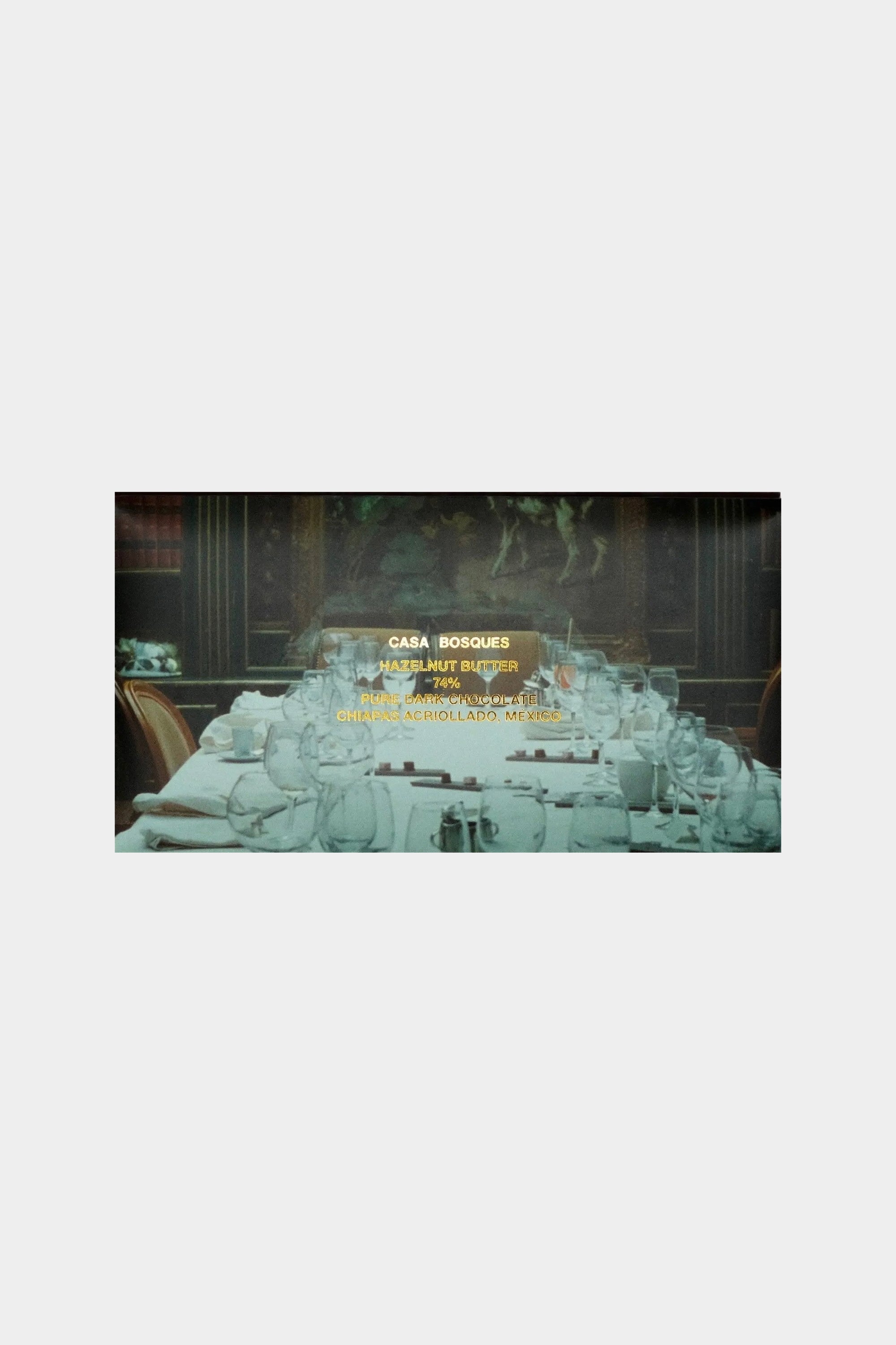 Casa Bosques 74 percent dark chocolate with hazelnut butter single origin cacao Chiapas Mexico