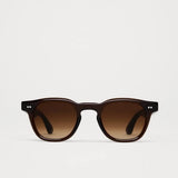 CHIMI 01 Sunglasses Brown front view with gradient lenses and rounded square frame at YUCCA Denver
