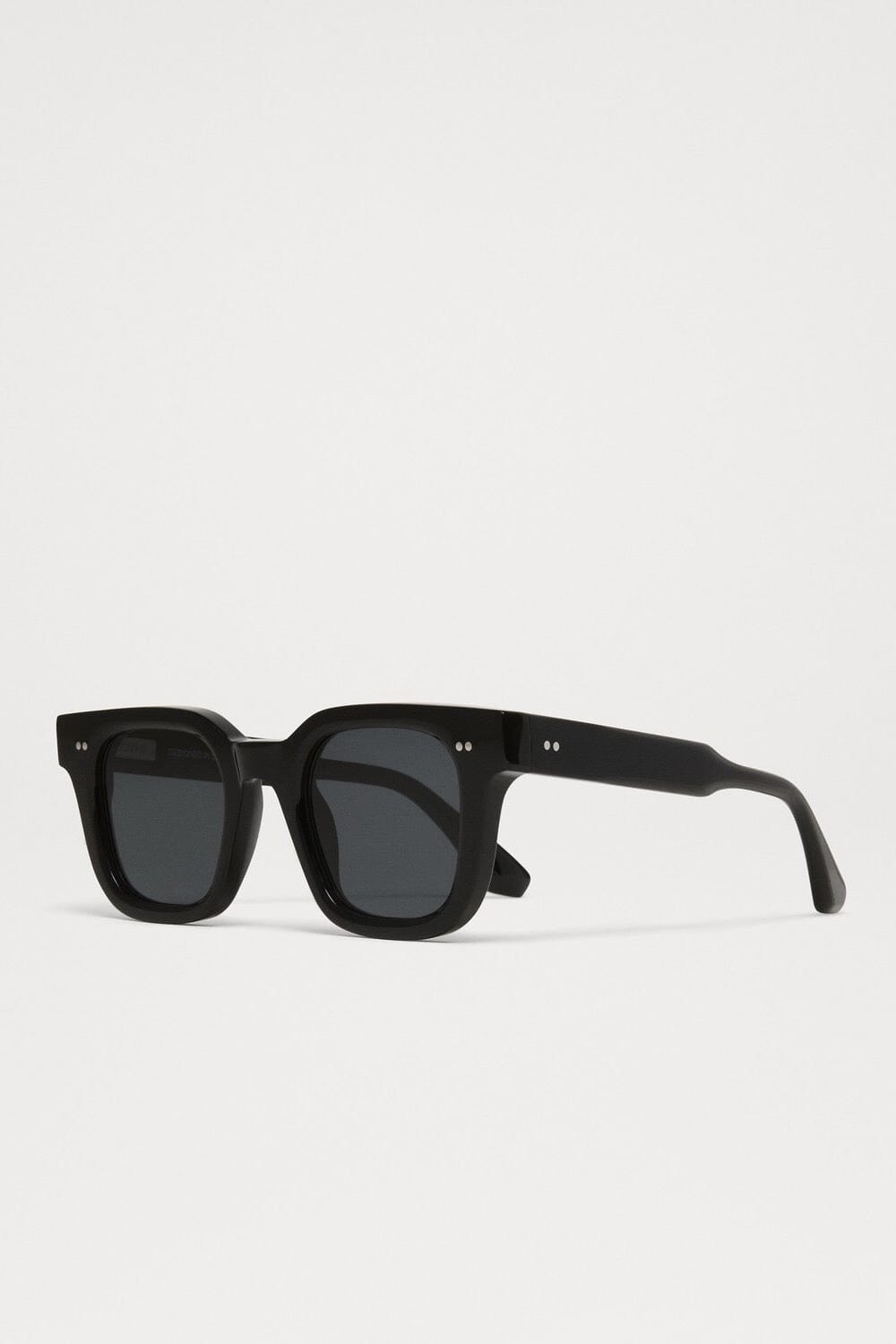 Chimi - 04 Sunglasses - Black - Sunglasses - YUCCA, Artistic sunglasses for women, minimalist sunglasses, shop local Denver.