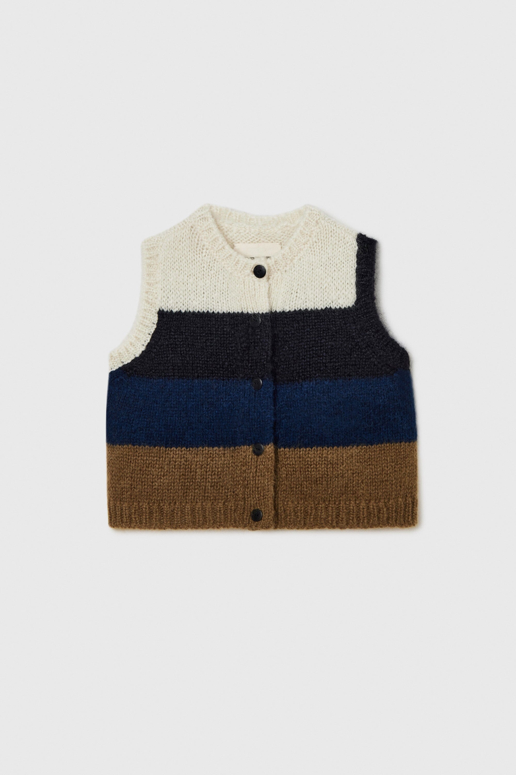 Cordera | Alpaca & Mohair Striped Waistcoat - SHOP YUCCA Waistcoat CORDERA - YUCCA 