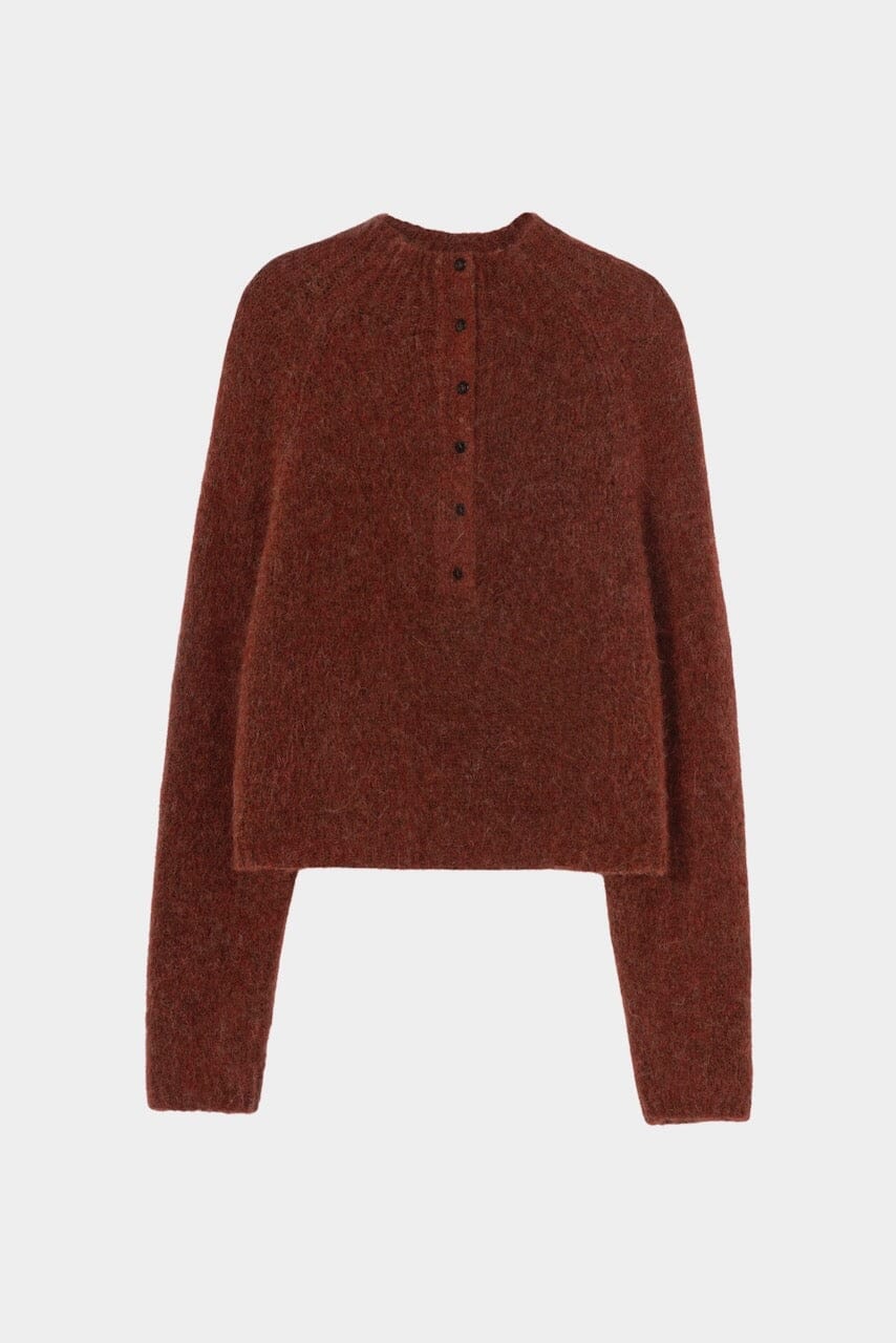 CORDERA | Baby Alpaca Polo Sweater - Terracotta - SHOP YUCCA Knitwear CORDERA - YUCCA Yucca store Denver, women’s clothing boutique near me, high quality capsule wardrobe, boutiques near me, women’s high quality sweaters