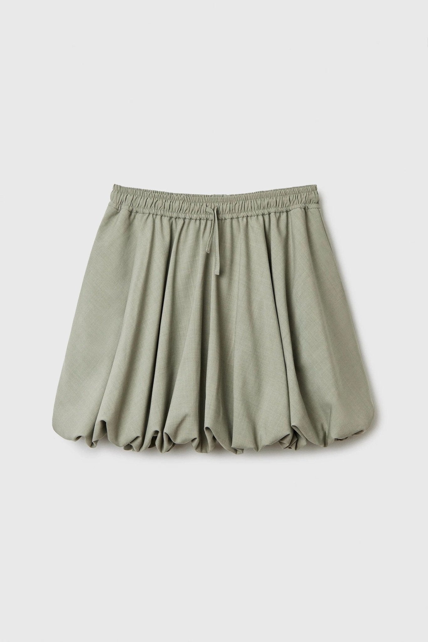 Cordera | Balloon Mini Skirt In Salvia - SHOP YUCCA Skirts CORDERA - YUCCA Artistic clothing for women, boutique near me, boutique stores near me, capsule wardrobe, fashion for women over 50