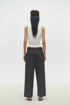Cordera | Checkered Cotton & Cashmere Waistcoat In White - SHOP YUCCA Shirts & Tops CORDERA - YUCCA 