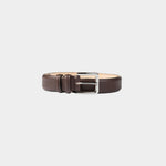 Cordera Classic Belt Prune garment-only view with polished silver buckle