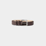 Cordera Classic Belt Prune garment-only view with polished silver buckle