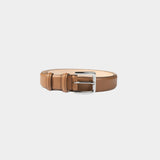 Cordera Classic Belt Tan garment-only view with silver buckle