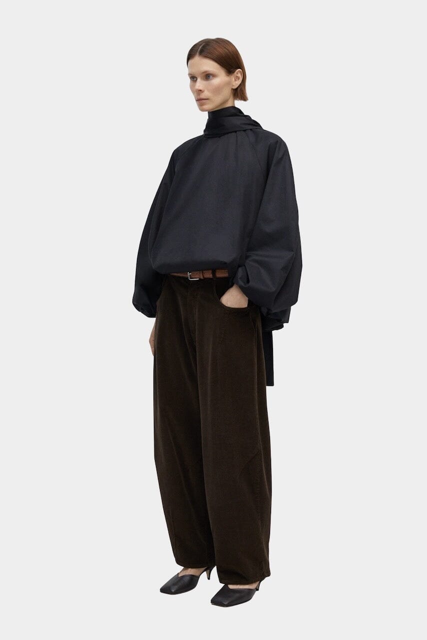 CORDERA - Corduroy Baggy Pants - Brown - Bottoms - YUCCA, Artistic clothing for women, boutique near me.