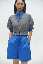 Cordera | Cotton & Cashmere Top In Grey - SHOP YUCCA Shirts & Tops CORDERA - YUCCA 