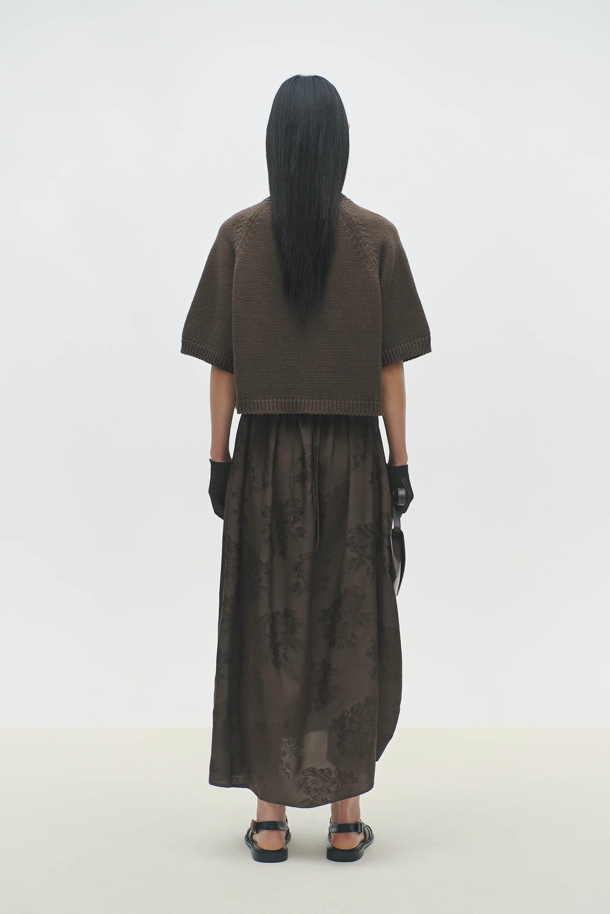 Cordera | Cotton Stitched Top In Brown - SHOP YUCCA Shirts & Tops CORDERA - YUCCA 