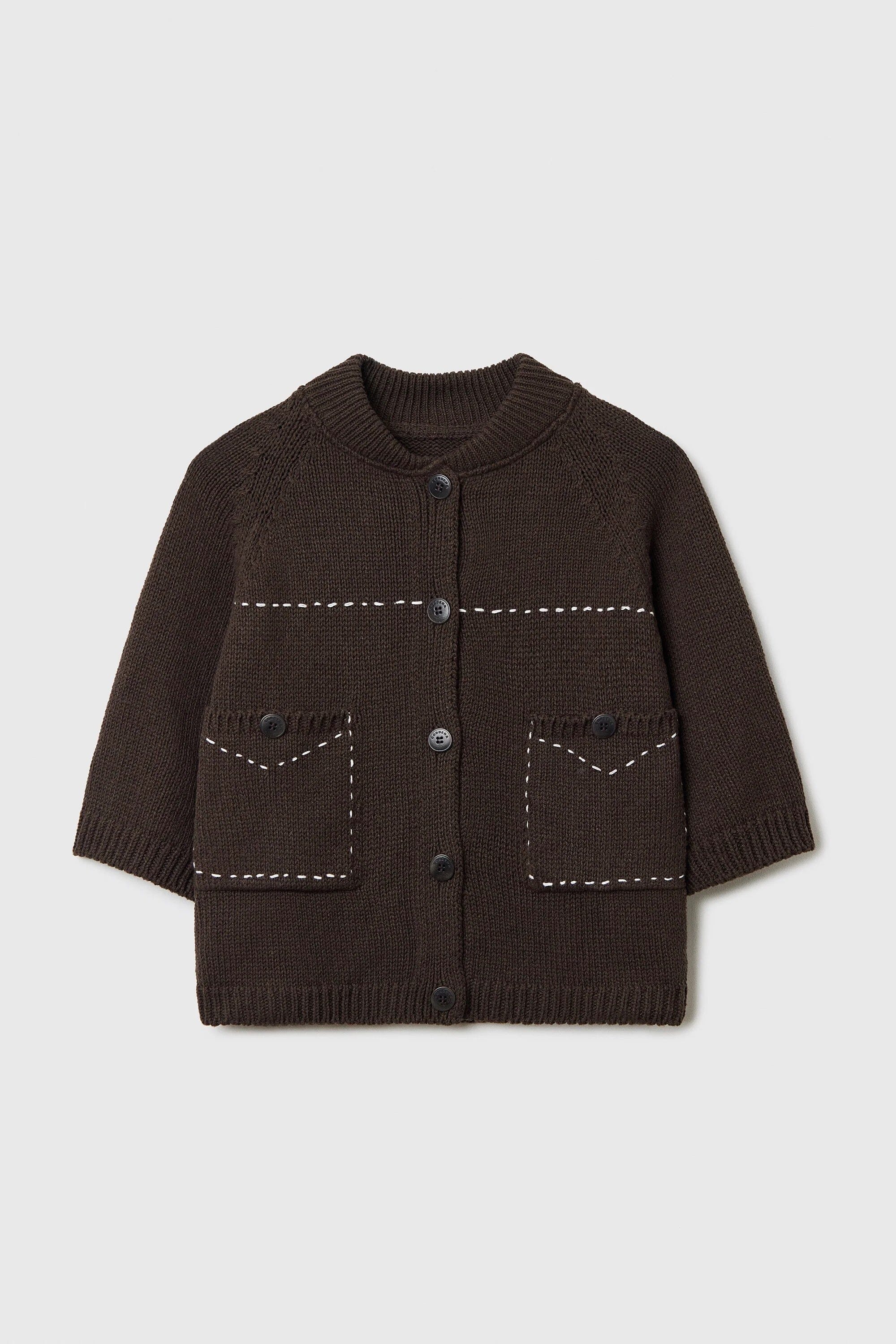 Cordera | Cotton Stitched Top In Brown - SHOP YUCCA Shirts & Tops CORDERA - YUCCA 