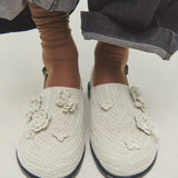 Cordera - Crochet Mule - Natural - Footwear - YUCCA, women’s high quality shoes, womens luxury shoes, womens online footwear.
