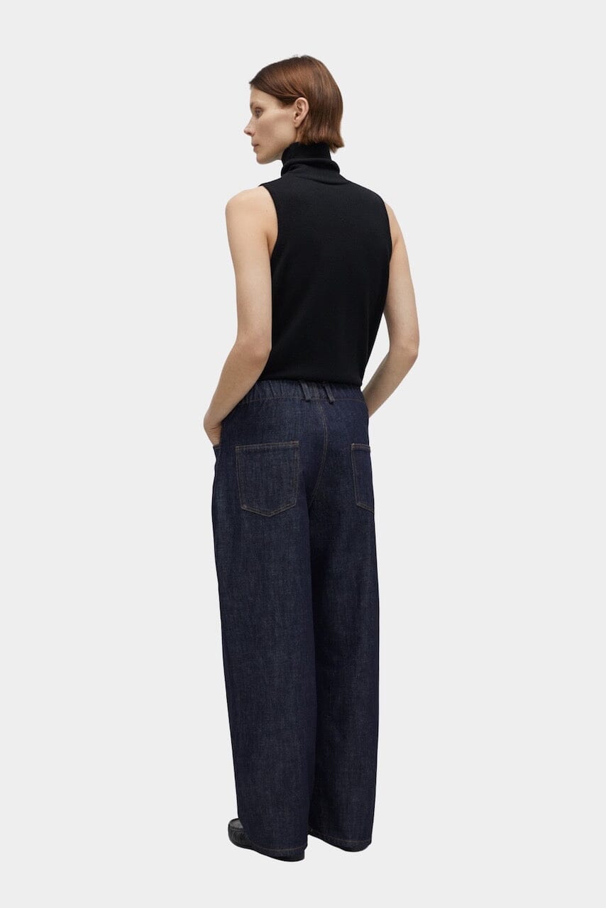 CORDERA | Denim Straight Pants - Indigo - SHOP YUCCA Bottoms CORDERA- YUCCA Artistic clothing for women, boutique near me, boutique stores near me, capsule wardrobe, fashion for women over 50