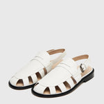 Cordera - Slingback Loafer - White - Shoes - YUCCA, Women’s clothing store Denver, women’s clothing website.