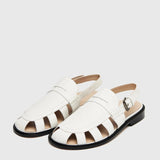 Cordera - Slingback Loafer - White - Shoes - YUCCA, Women’s clothing store Denver, women’s clothing website.