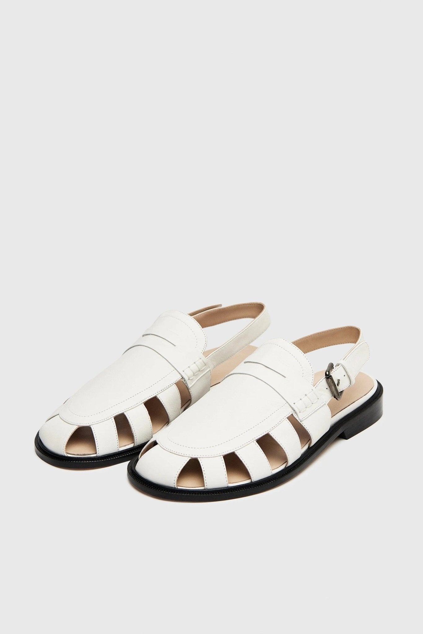 Cordera - Slingback Loafer - White - Shoes - YUCCA, Women’s clothing store Denver, women’s clothing website.