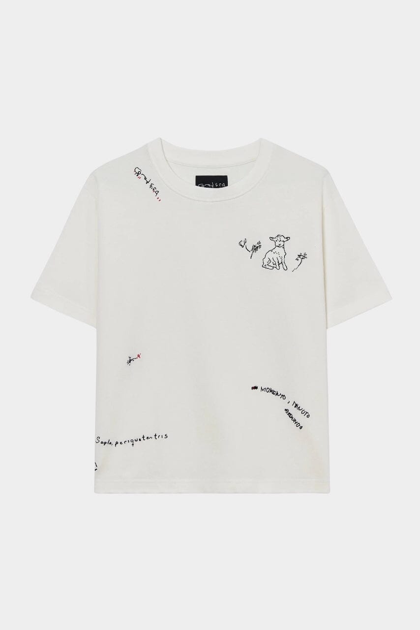 Cordera - Instante Embroidered Shirt - White - Shirts & Tops - YUCCA, Yucca store Denver, women’s high quality tops.