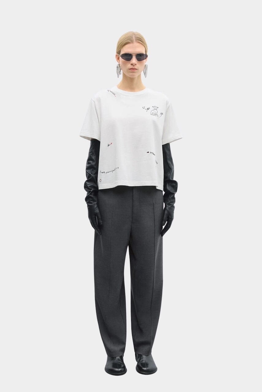 Cordera - Instante Embroidered Shirt - White - Shirts & Tops - YUCCA, Yucca store Denver, women’s high quality tops.