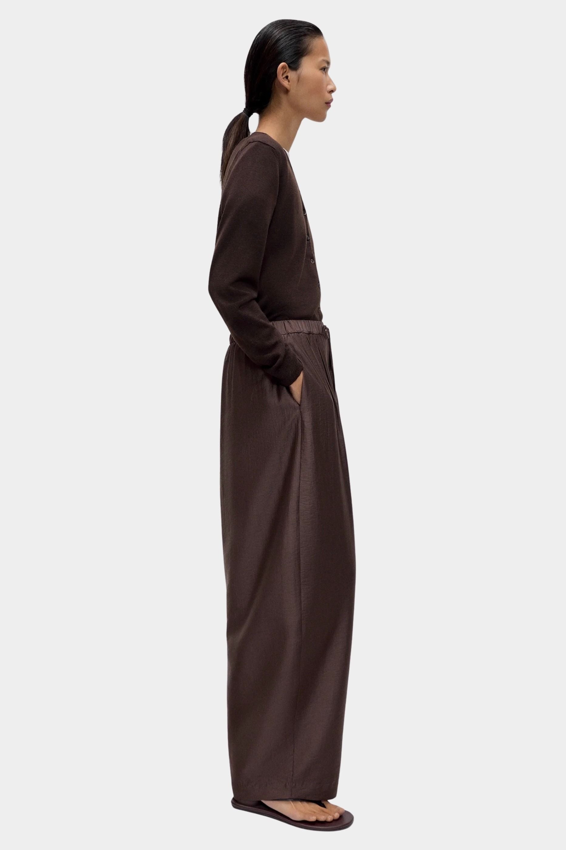 Cordera Maxi Pants Brown side profile