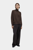 CORDERA | Merino Wool Buttoned Sweater - Espresso - SHOP YUCCA Knitwear CORDERA - YUCCA Yucca store Denver, women’s clothing boutique near me, high quality capsule wardrobe, boutiques near me, women’s high quality sweaters
