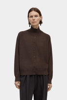 CORDERA | Merino Wool Buttoned Sweater - Espresso - SHOP YUCCA Knitwear CORDERA - YUCCA Yucca store Denver, women’s clothing boutique near me, high quality capsule wardrobe, boutiques near me, women’s high quality sweaters