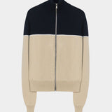 Cordera Merino Wool Colorblock Cardigan garment-only view