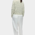 Cordera Merino Wool Flecked Cardigan back view