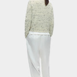Cordera Merino Wool Flecked Cardigan back view