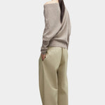 Cordera - Merino Wool Off Shoulder Sweater - Taupe - Sweaters & Knitwear - YUCCA, women’s clothing store Denver.