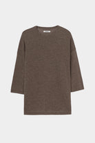 Cordera - Merino Wool Oversized T Shirt - Deep Taupe - Shirts & Tops - YUCCA, chic outfits, women’s clothing store Denver.