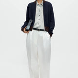 Cordera Merino Wool Sporty Cardigan full-length outfit view