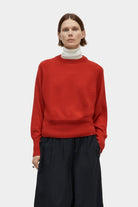 CORDERA | Merino Wool Sweater - Red - SHOP YUCCA Knitwear CORDERA- YUCCA Artistic clothing for women, boutique near me, boutique stores near me, cherry creek boutiques, fashion for women over 50
