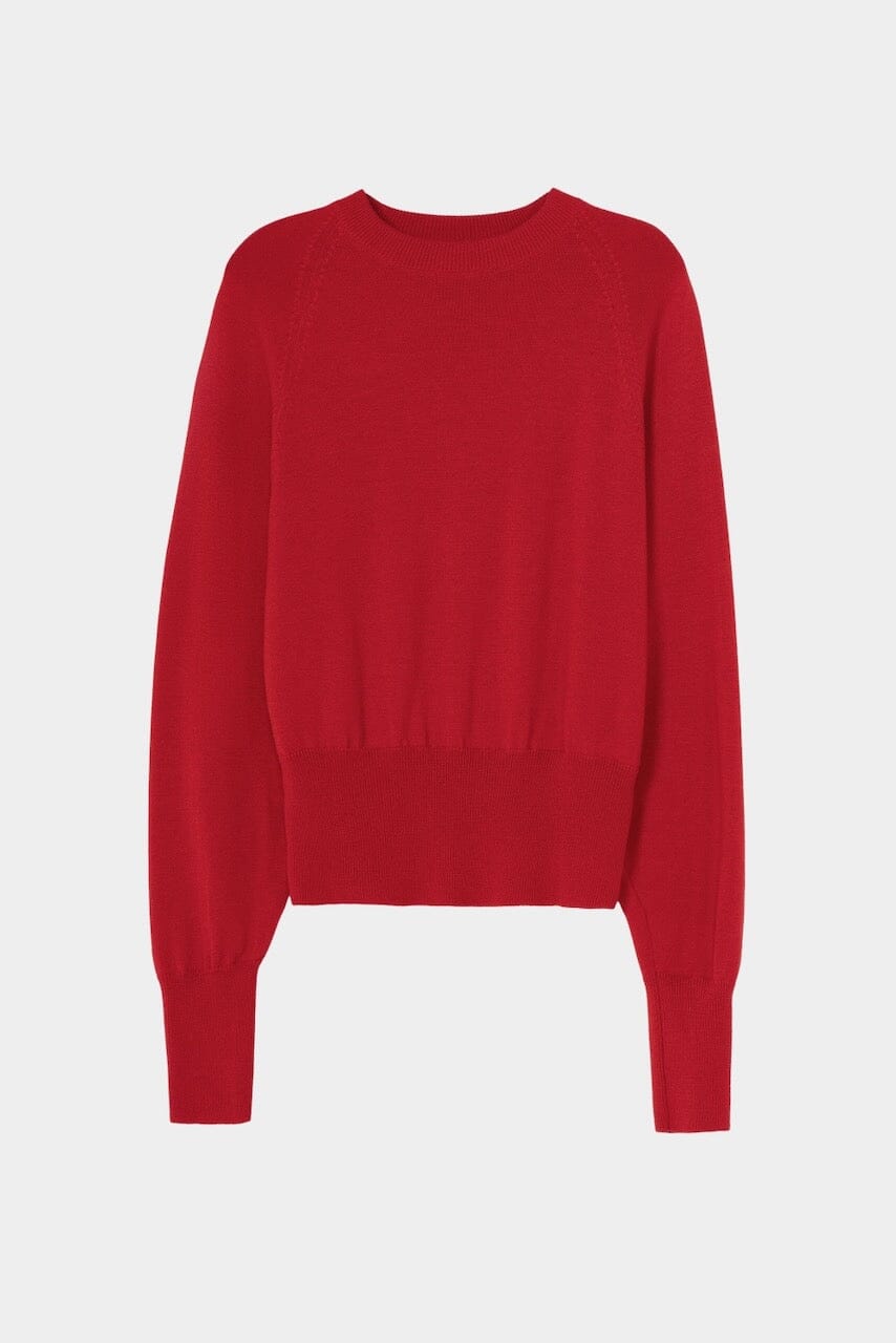 Cordera - Merino Wool Sweater - Red - Knitwear - YUCCA, Artistic clothing women, boutique near me, boutique store near me.