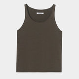 Cordera Merino Wool Tank Top Taupe garment-only view