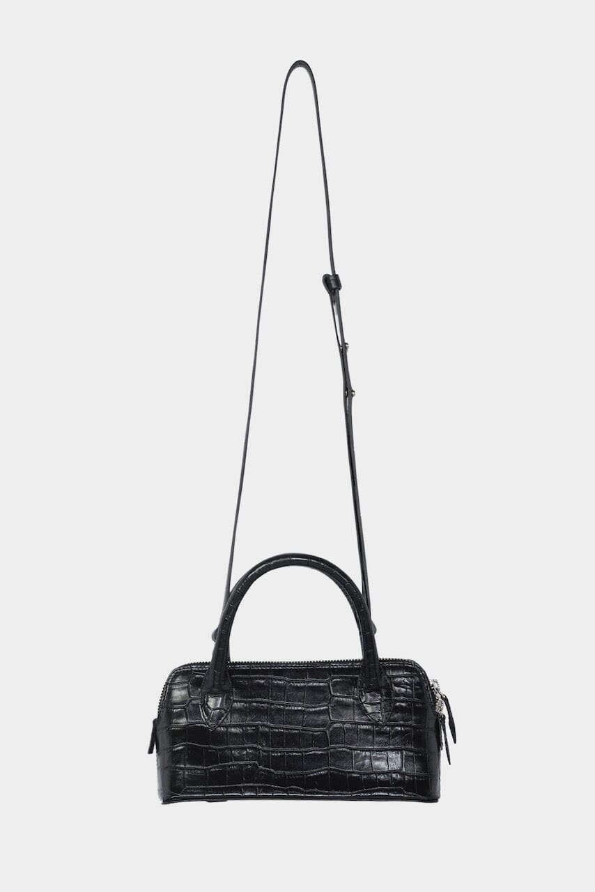 Cordera | Mini Bag Crocodile In Black - SHOP YUCCA Handbags CORDERA - YUCCA Women’s clothing store Denver, women’s clothing website, women’s elevated basics, women’s high quality bags, women’s luxury bags, and women’s online bag