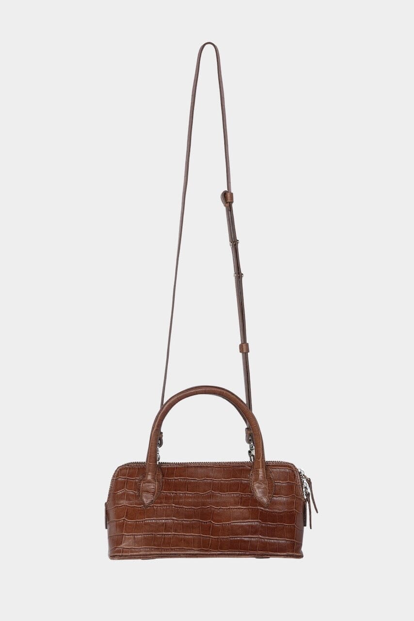 Cordera | Mini Bag Crocodile In Camel - SHOP YUCCA Handbags CORDERA - YUCCA Women’s clothing store Denver, women’s clothing website, women’s elevated basics, women’s high quality bags, women’s luxury bags, and women’s online bag