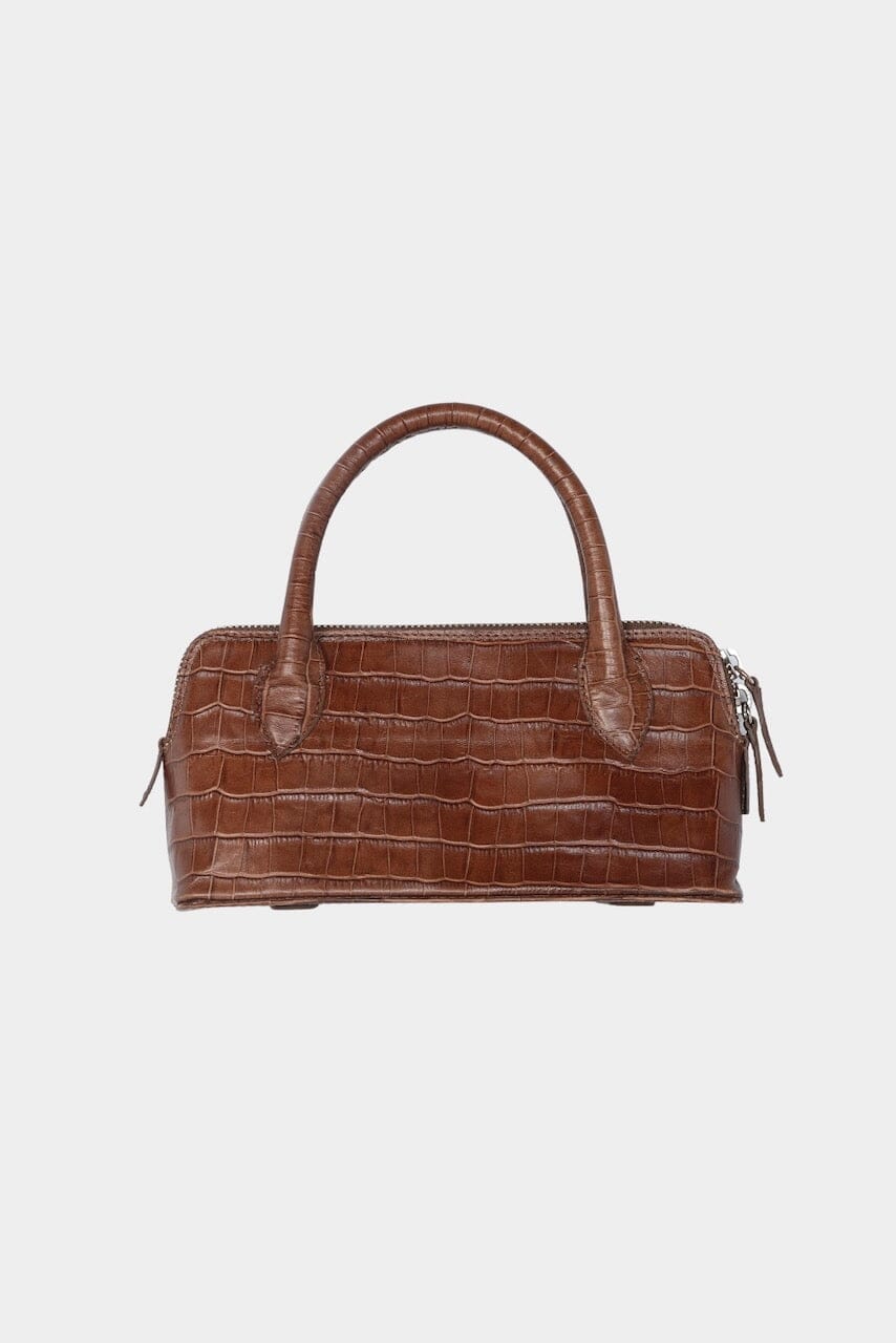 Cordera | Mini Bag Crocodile In Camel - SHOP YUCCA Handbags CORDERA - YUCCA Women’s clothing store Denver, women’s clothing website, women’s elevated basics, women’s high quality bags, women’s luxury bags, and women’s online bag