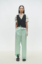 Cordera | Organic Cotton Pointelle Waistcoat In Black - SHOP YUCCA Sweater CORDERA - YUCCA 