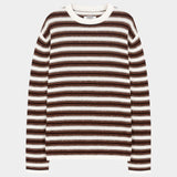 Organic Cotton Striped Long Sleeve Tee, White
