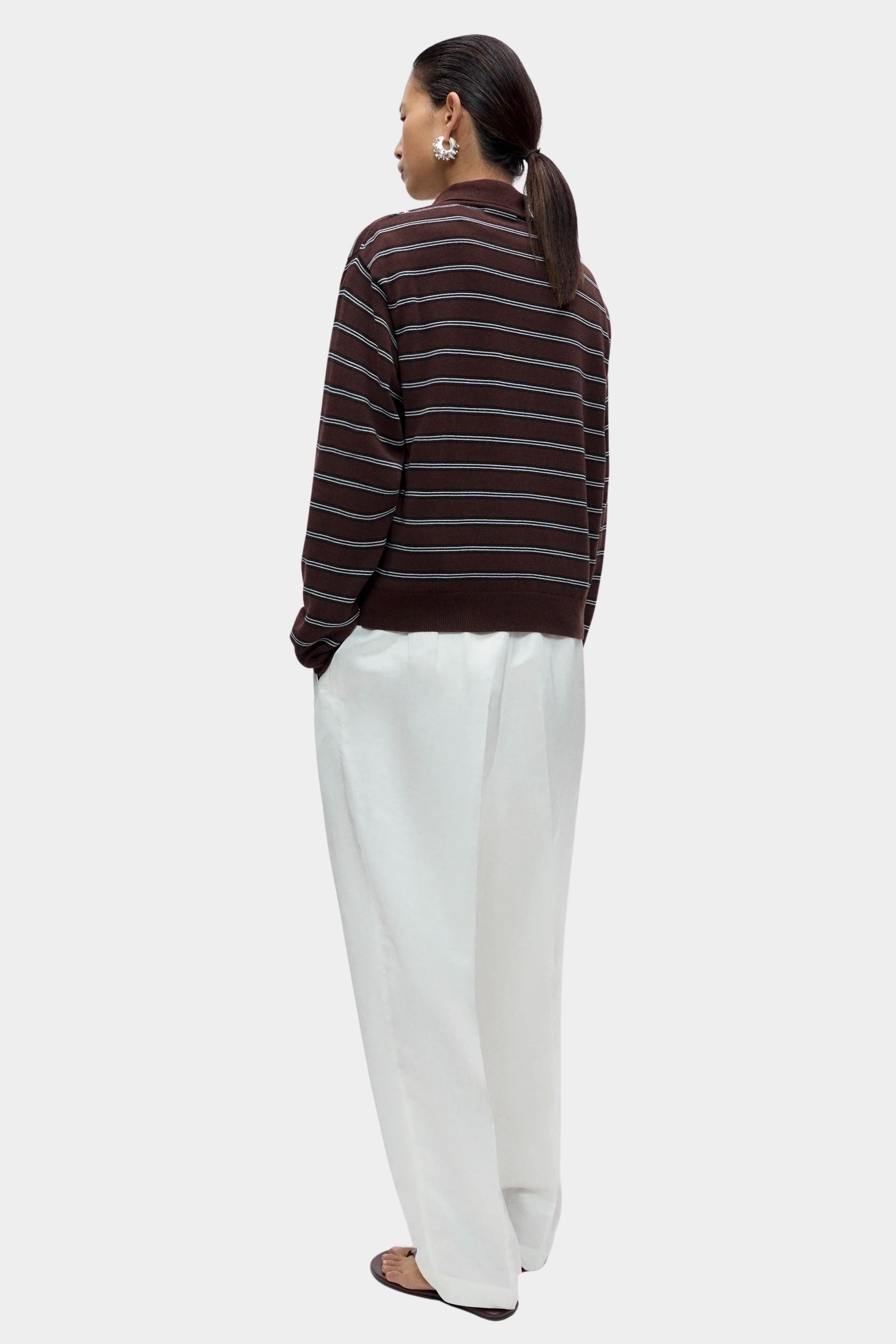 Cordera Organic Cotton Striped Polo back view