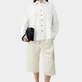 Oversized Lace Shirt, White