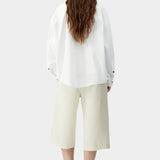 Oversized Lace Shirt, White