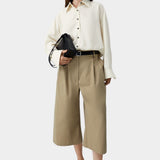 Oversized Pencil Striped Shirt, Cream