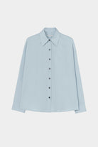 Cordera - Oversized Shirt - Baby Blue - Shirts & Tops - YUCCA, chic outfits for women, women’s clothing store Denver.
