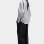 Cordera - Oversized Shirt Vichy - Grey - Shirts & Tops - YUCCA, chic outfits for women, women’s clothing store Denver.
