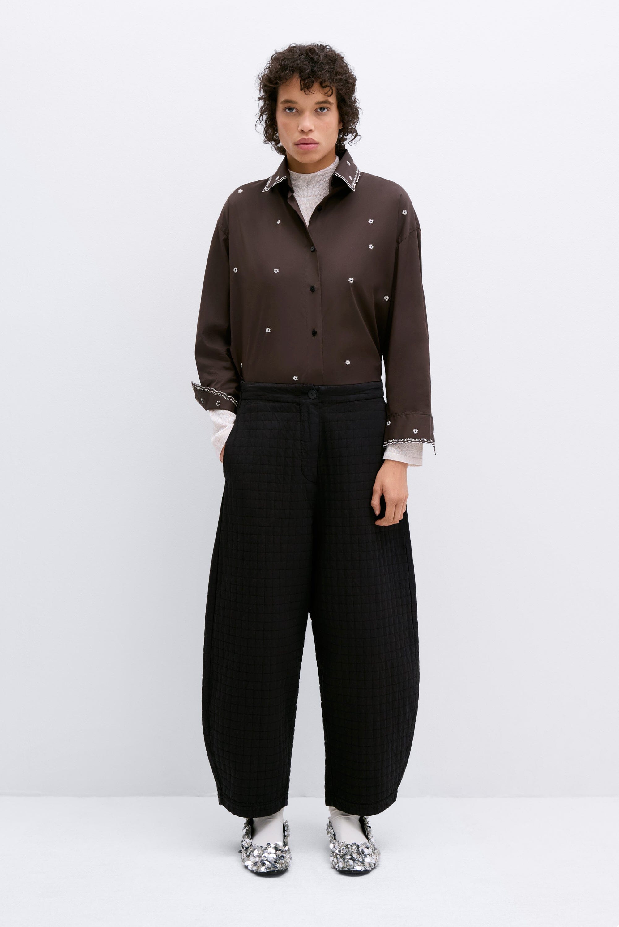 Cordera | Padded Curved Pants In Black - SHOP YUCCA Pants CORDERA - YUCCA 