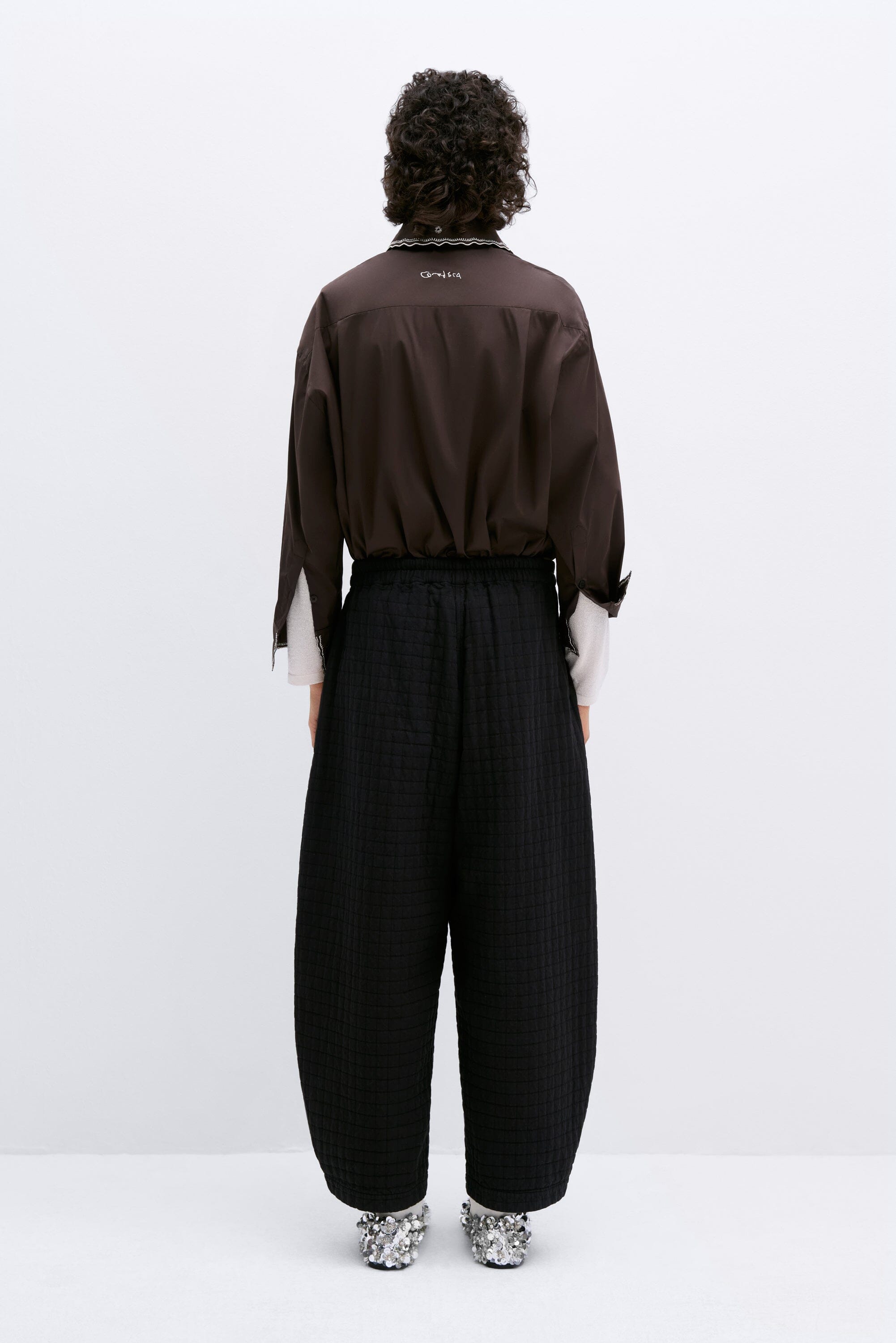 Cordera | Padded Curved Pants In Black - SHOP YUCCA Pants CORDERA - YUCCA 