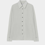 Cordera Pinstriped Oversized Shirt garment-only view