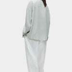 Cordera Pinstriped Oversized Shirt back view