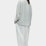 Cordera Pinstriped Oversized Shirt back view